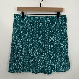 RipSkirt Hawaii teal print wrap mini skirt woman’s size medium